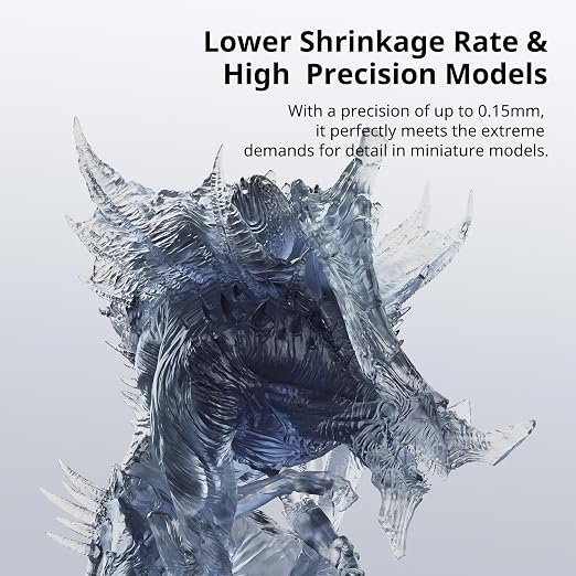 ANYCUBIC Water Washable 3D Printer Resin 2.0, 405nm High Precision 3D Resin