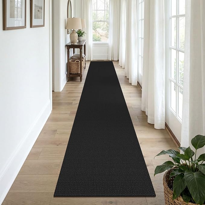 KOZYFLY Black 2x12 Runners Rugs
