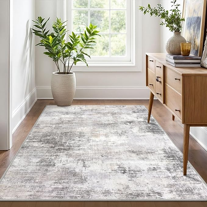 IOHOUZE Abstract Area Rug 4x6 Ft Washable Rugs