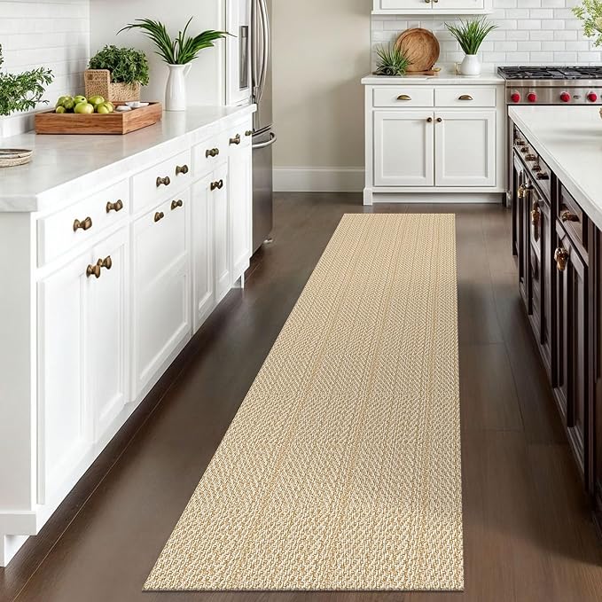 IOHOUZE Washable Runner Rug 2x10 Non Slip Rubber Backed Long Hallway Runner
