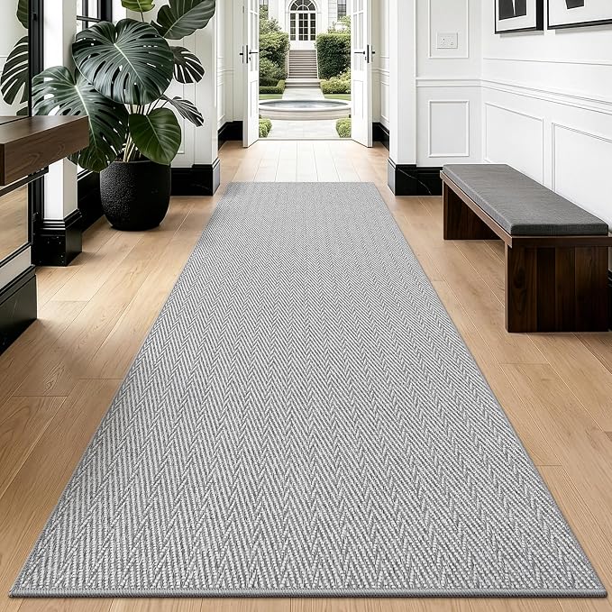 LUMI Ultra Thin Runner Rug for Hallway 2.7'x10', Non-Slip Entryway Rug