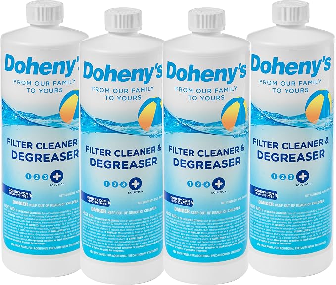 Doheny's Pool Filter Cleaner Degreaser | 100% Professional-Grade | Prevents