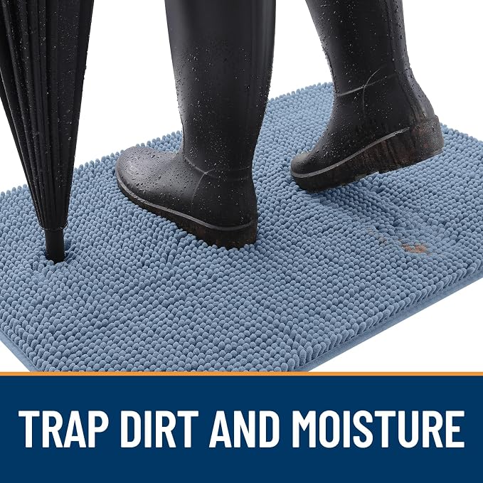OLANLY Dog Door Mat for Muddy Paws 59x20, Absorbs Moisture and Dirt, Absorbent