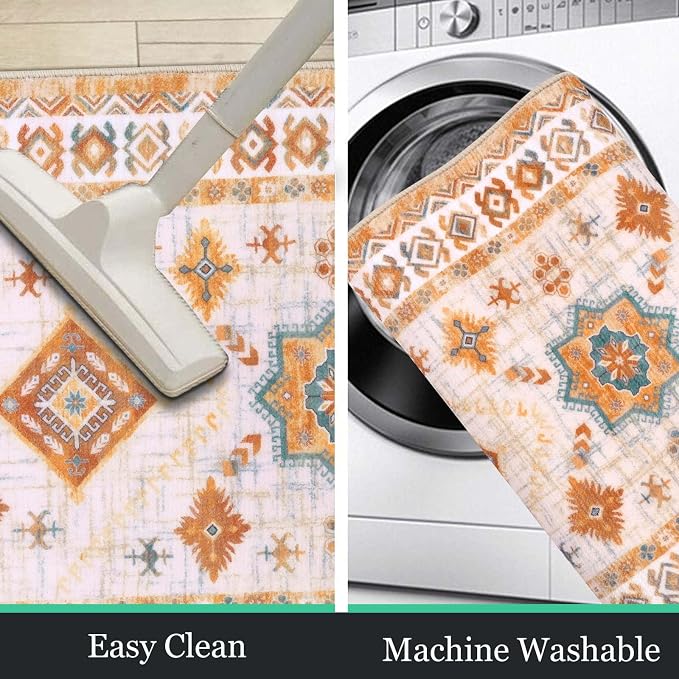 HEBE Boho Kitchen Rug Sets 3 Piece