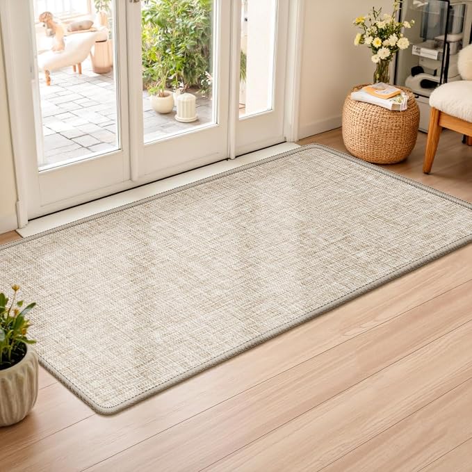 LEKEEPGO Ultra Thin Indoor Door Mat 24"x47", Low-Profile Door Mat Indoor