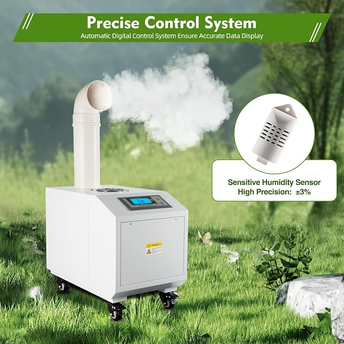 Agricultural Ultrasonic Humidifier, 3kg/h Fog Output Commercial Humidifier