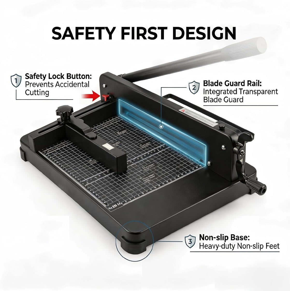 Professional 400-Sheet Heavy Duty Paper Cutter Guillotine