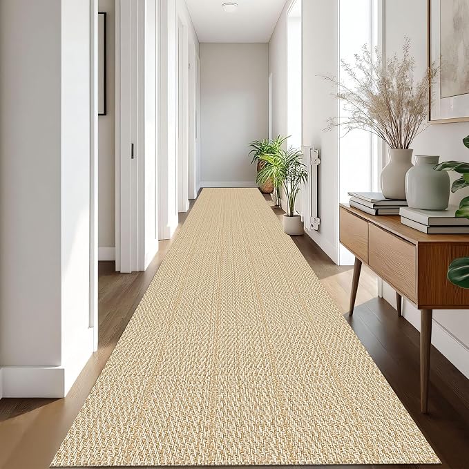 IOHOUZE Washable Exrea Long Hallway Runner Rug 3x16 Non Slip Rubber Backed