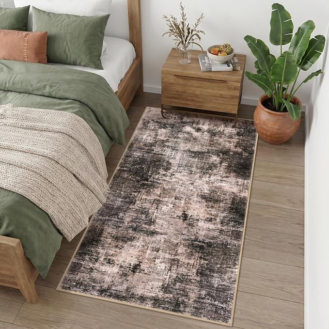 IOHOUZE Abstract Runner Rug 3x6 Ft Washable Runners