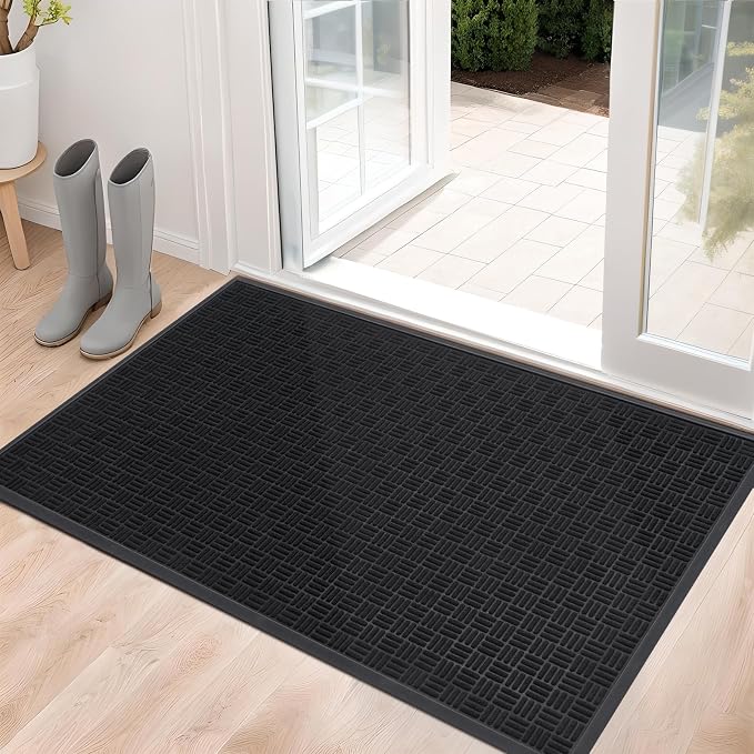 Mibao Front Door Mat, Heavy Duty Durable Welcome Mat
