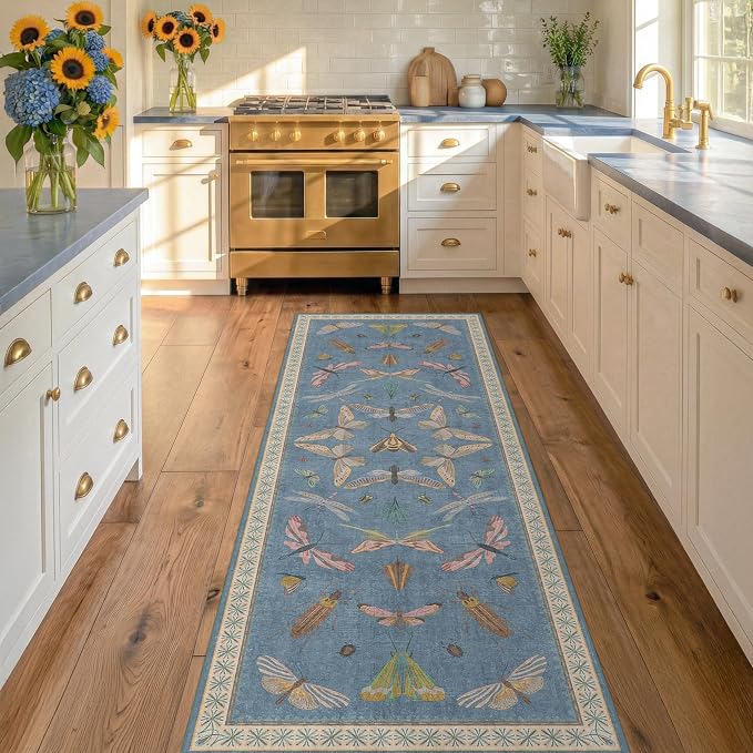 Hazo Haus Boho Non Slip Kitchen Rug Runner
