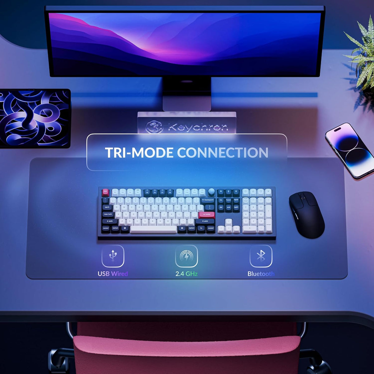 Keychron Q6 HE Wireless Custom Magnetic Keyboard Full-Size Layout