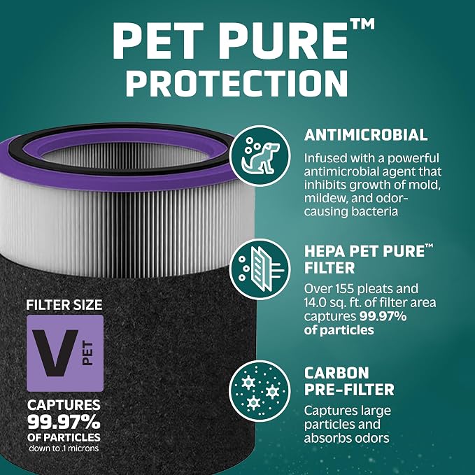 GermGuardian FLT151PT Filter V, Pet Pure HEPA Genuine Replacement Filter
