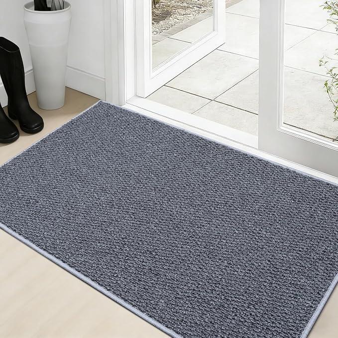 Dirt Trapping Door Mat 20x32, 3D Scarping Surface Doormat