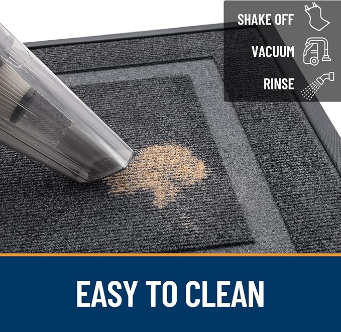 OLANLY Front Door Mat Indoor Outdoor Entrance, Waterproof All-Season,