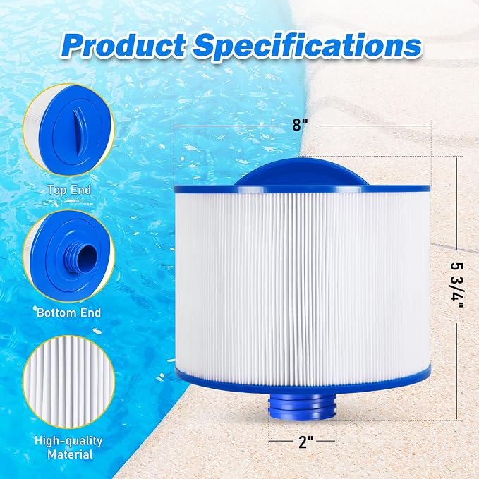 Spa Filter Compatible with 2013+ Bullfrog/Wellspring 10-2870, Unicel 8CH-951