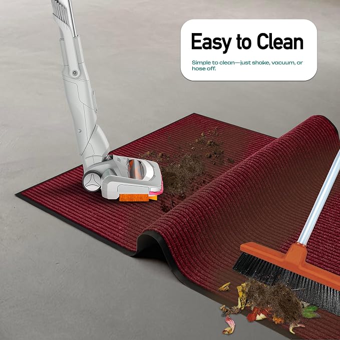 MaxMat® Extra Large Commercial Door Mat, Rubber Border Heavy Duty Door Mat
