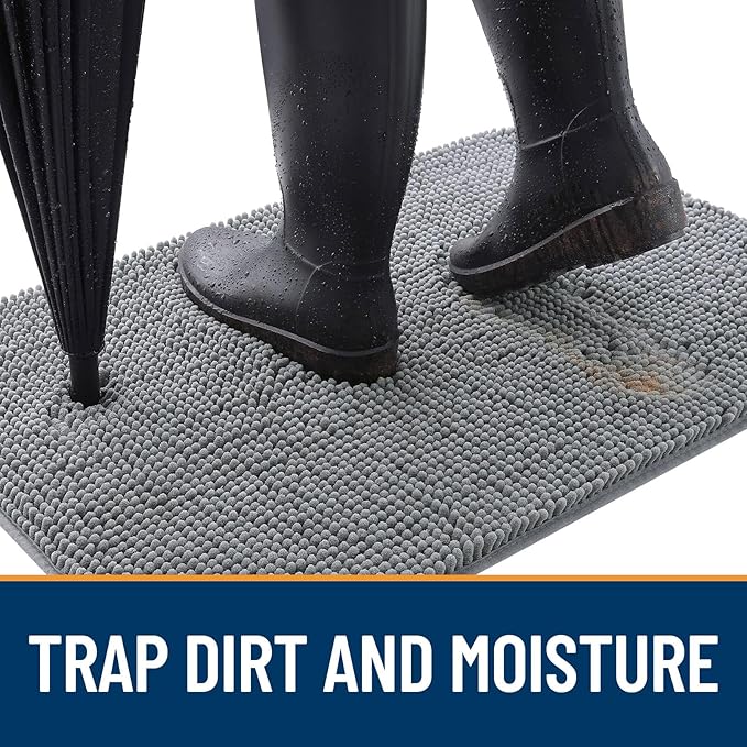 OLANLY Dog Door Mat for Muddy Paws 30x20, Absorbs Moisture and Dirt, Absorbent