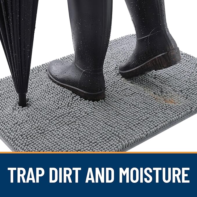 OLANLY Dog Door Mat for Muddy Paws 70x35, Absorbs Moisture and Dirt, Absorbent