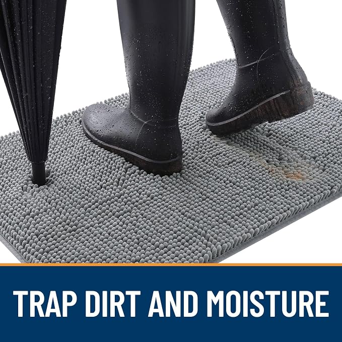 OLANLY Dog Door Mat for Muddy Paws 47x24, Absorbs Moisture and Dirt, Absorbent