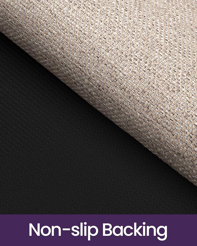 DEXI Ultra Thin Door Mat Indoor Entrance 48x72, Non Slip Rubber Backed Entryway
