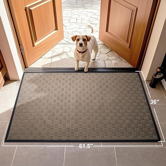 Mibao Front Door Mat, Heavy Duty Durable Welcome Mat