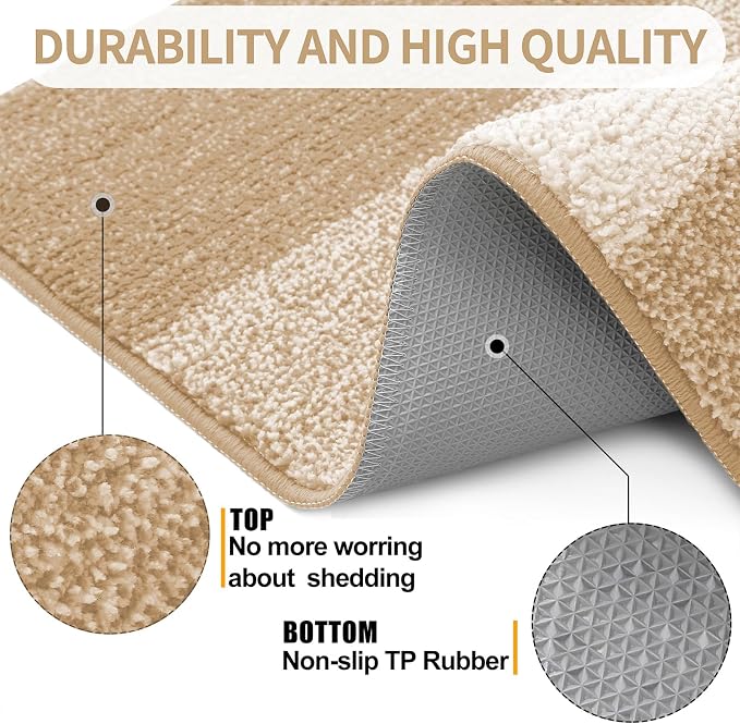 Kitinjoy Indoor Outdoor Door Mat, 70x32 Non-Slip Absorbent Dirt Trapper