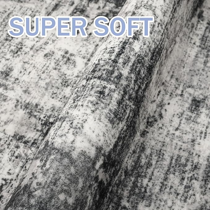 IOHOUZE Abstract Runner Rug 3x10 Ft Washable Runners