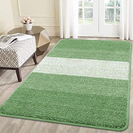 Kitinjoy Indoor Outdoor Door Mat, 59x36 Non-Slip Absorbent Dirt Trapper