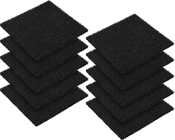 10 Pack Square Compost Bin Filters Spare Activated Carbon Filter Sheets