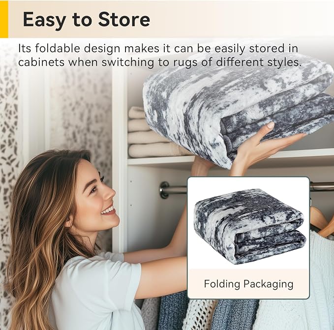 RELEANY Washable Area Rugs 2'x3' Non-Slip Modern Abstract Soft