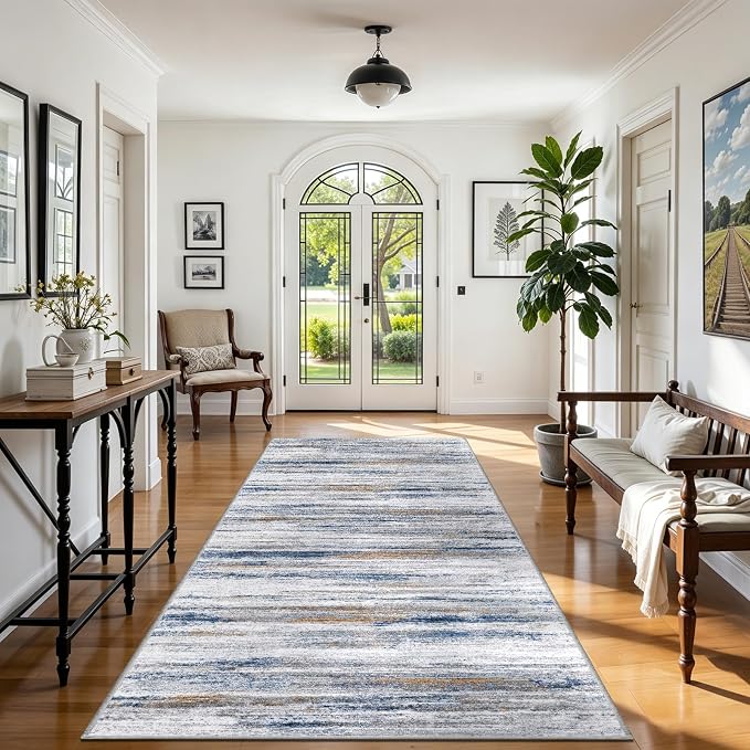 5x10 Area Rug for Living Room: Non-Slip Washable Rugs for Dining Room Bedroom