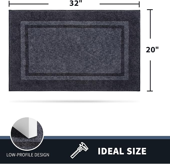 PURRUGS Dirt Trapping Door Mat 20" x 32", Non-Slip Machine Washable Entryway Rug