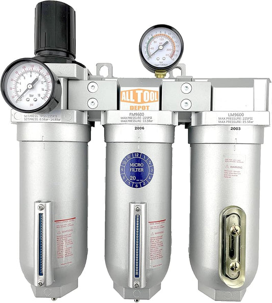 1" NPT SUPER DUTY Industrial Grade Filter Regulator Coalescing Desiccant Dryer