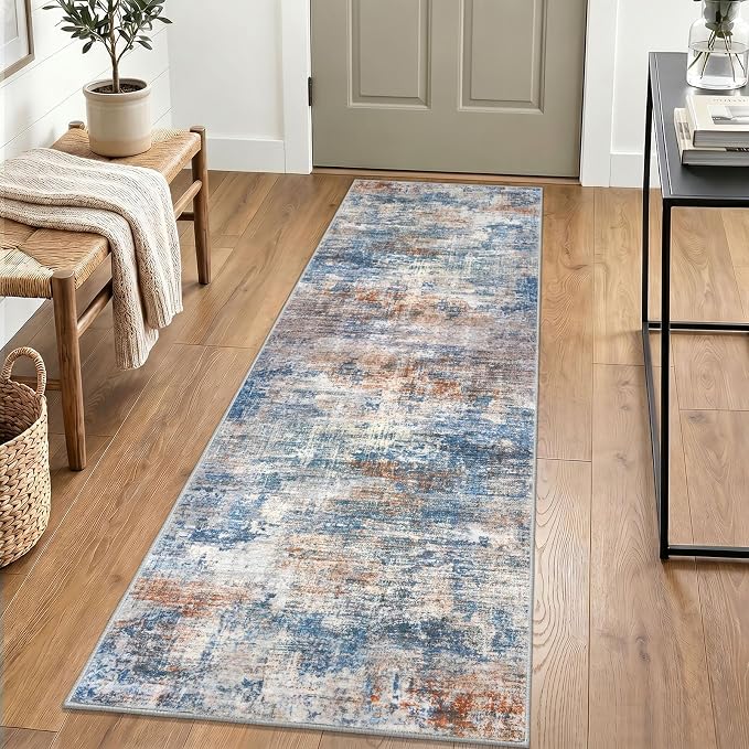 IOHOUZE Abstract Runner Rug 2x6 Ft Washable Runners