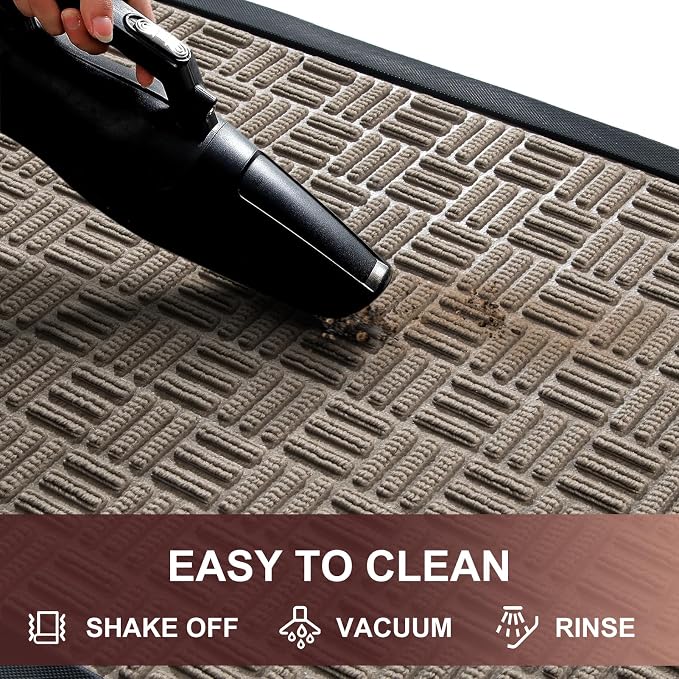 Mibao Front Door Mat, Heavy Duty Durable Welcome Mat
