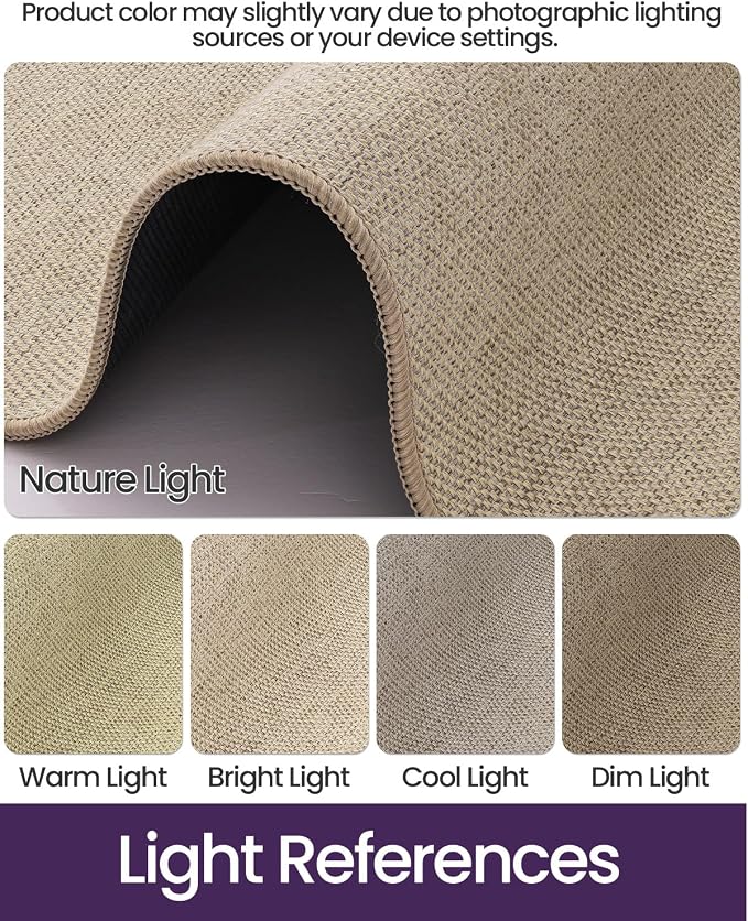 DEXI Ultra Thin Door Mat Indoor Entrance 48x72, Non Slip Rubber Backed Entryway