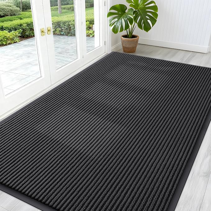 OLANLY Front Door Mat Indoor Outdoor Entrance, Waterproof Heavy Duty Doormat