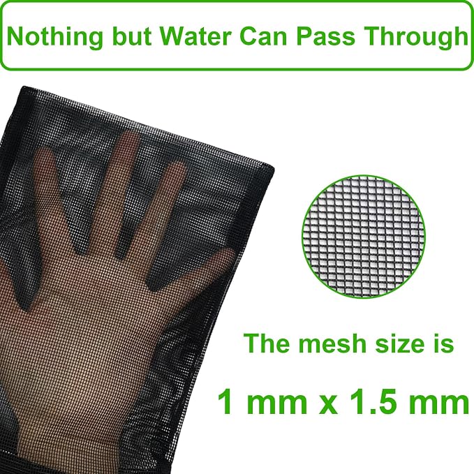 10 Pcs 12.2" x 15.9" Filter Media Bags, Extra Large Fish Tank Media Mesh