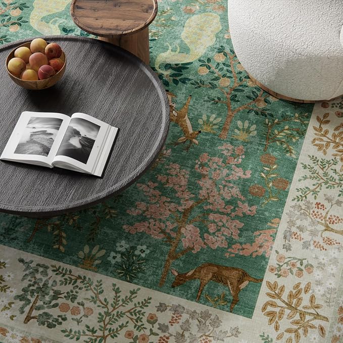 Runner Rug Washable Kitchen Runner: 2'6"x8' Hallway Runner Stain Resistant Non