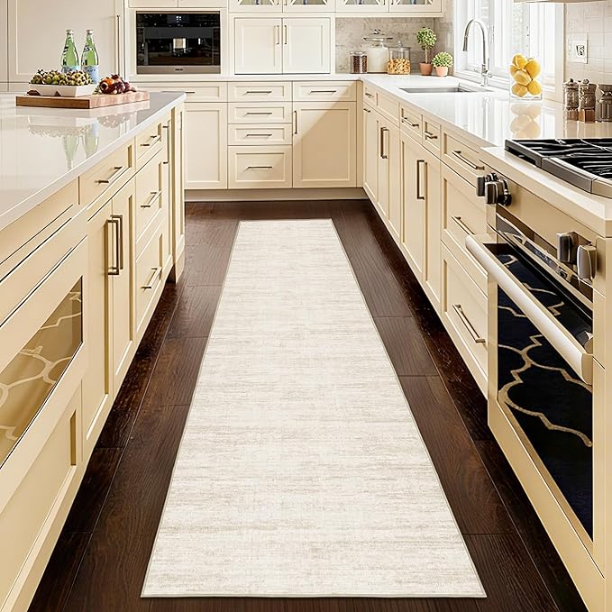 2x10 Runner Rug Non-Slip，Modern Abstract 10ft Washable Runner Rugs