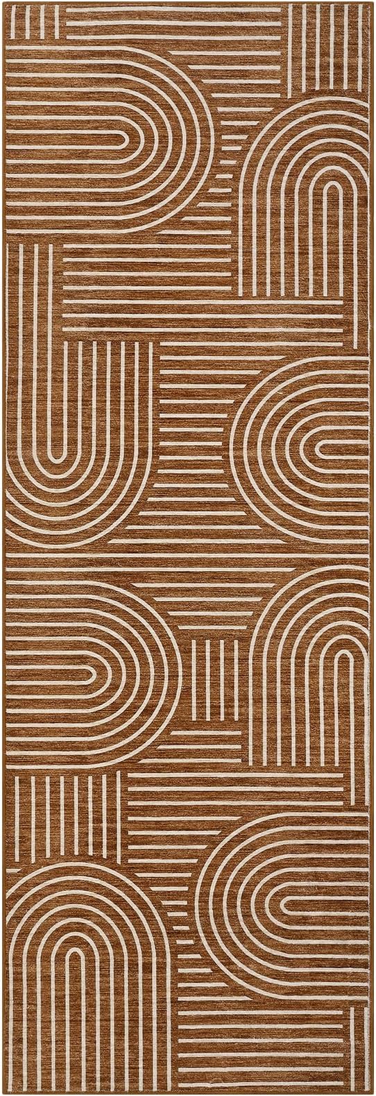 ROYHOME Modern Rug 2x6 Runners for Hallways, Abstract Kitchen Runner Rugs Non