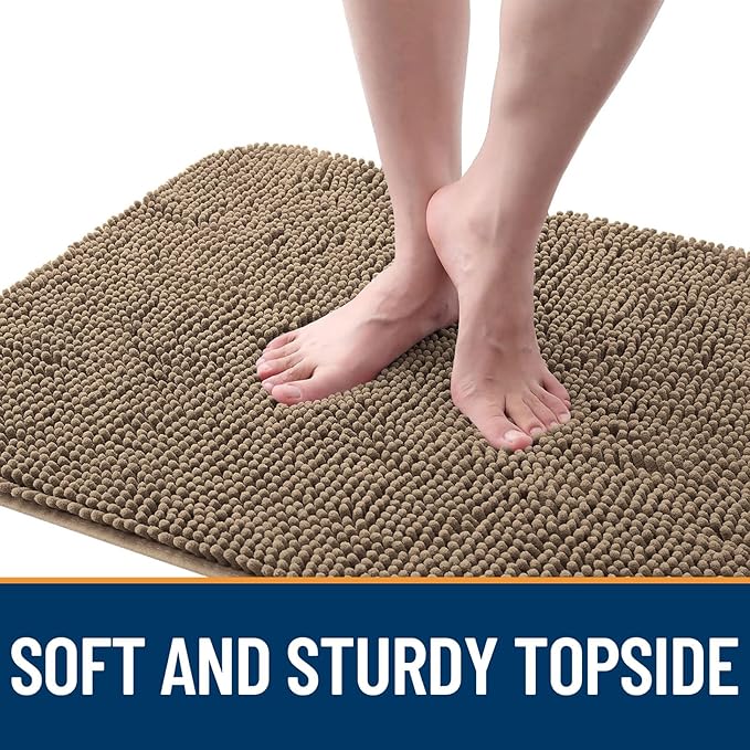 OLANLY Dog Door Mat for Muddy Paws 59x35, Absorbs Moisture and Dirt, Absorbent
