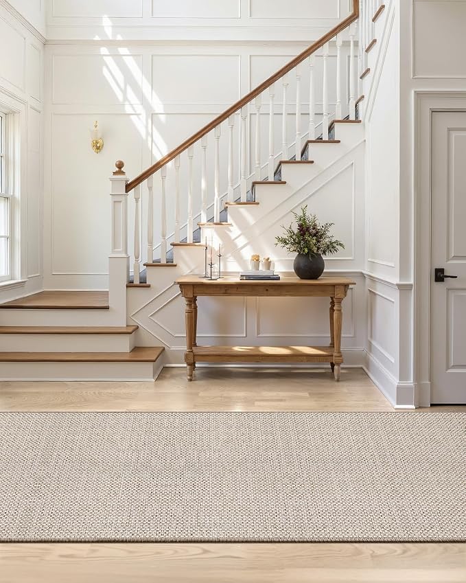 Color&Geometry Door Mat 2'4"x12' Runner Rug