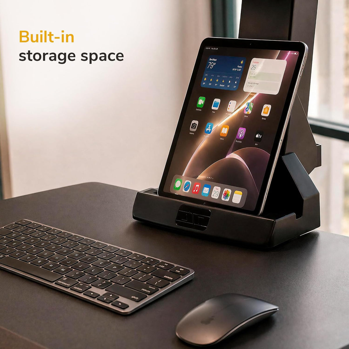 Mount-It! Dual Monitor Electric Standing Desk Converter, Sit-Stand Riser