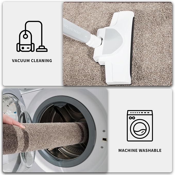PURRUGS Dirt Trapping Door Mat 32" x 48", Non-Slip Machine Washable Entryway Rug