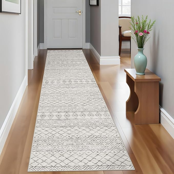 Hallway Runner Rug 2x10: Washable Non-Slip Moroccan Carpet