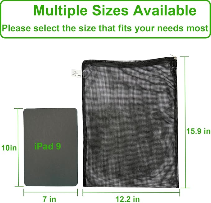 10 Pcs 12.2" x 15.9" Filter Media Bags, Extra Large Fish Tank Media Mesh