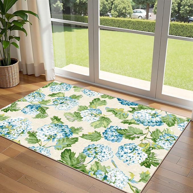 3x5 Floral Entry Rug