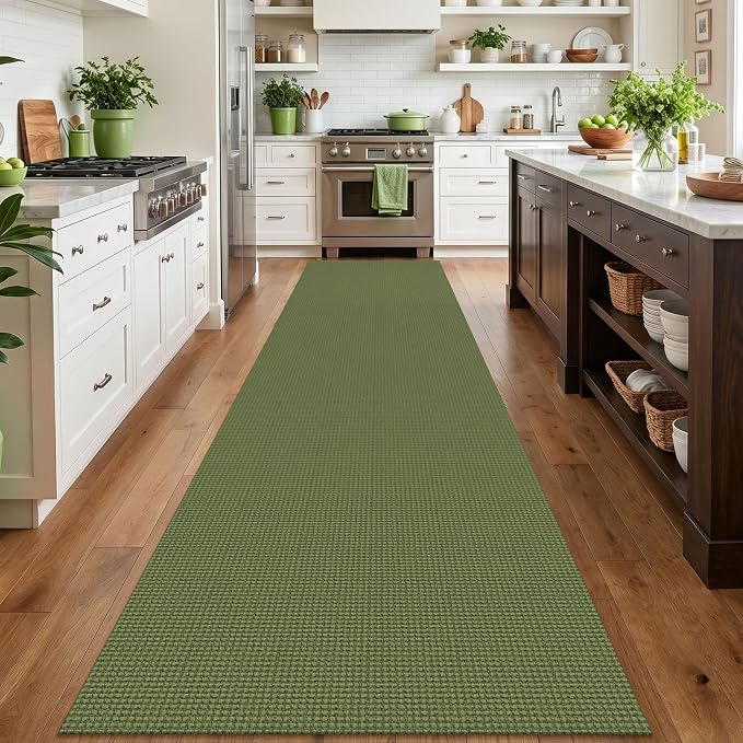 IOHOUZE Washable Exrea Long Hallway Runner Rug 3x14 Non Slip Rubber Backed